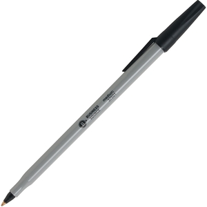 Ballpoint Stick Pens, Med Pt, 60/BX, Black by Business Source