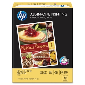 Hewlett-Packard 207010 Printing Paper,GE 97,112 ISO,22 lb.,8-1/2"X11",500/RM,White by HP