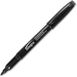 Permanent Marker,Fine Point,Fade/Water Resistant,Black by Integra