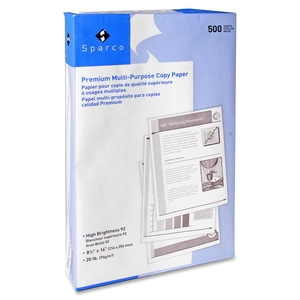 Sparco Products 06420 Copy Paper, 92 GE/112 ISO, 20 Lb, 8-1/2"x14", 500SH/RM, WE by Sparco