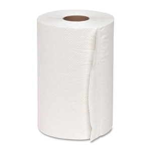 Hardwound Roll Towels,1.82"Core,7-7/8"x350',12 Rolls/CT,WE by Genuine Joe