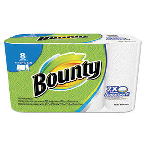 Procter & Gamble 88187 Select-a-Size Perforated Roll Towels, 2-Ply, White, 6 x 11, 70 Towels/Roll, 8/PK by PROCTER & GAMBLE