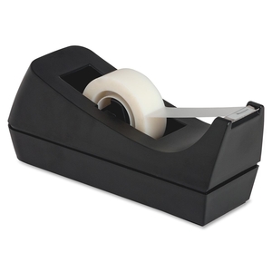 Tape Dispenser, Holds 1/2"-3/4"x36 Yds, 1"Core, Black by Business Source