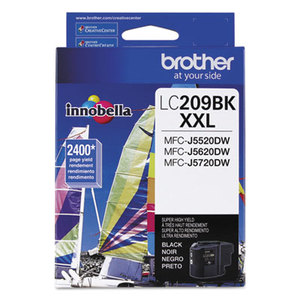 Brother Industries, Ltd LC209BK LC209BK (LC-209BK) Super High-Yield Ink, 2400 Page-Yield, Black by BROTHER INTL. CORP.