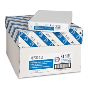 Elite Image 45012 Multipurpose Paper,98 GE/112 ISO,20Ib.,8-1/2"x14",10/CT,WE by Elite Image