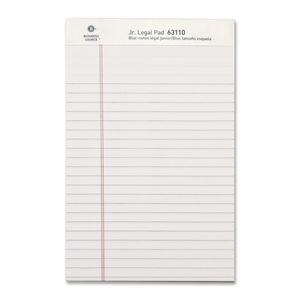 Business Source 63110 Legal Pads, Jr. Legal Ruled, 50 Sht, 5"x8", 12Pack, WE by Business Source