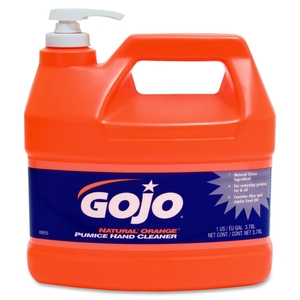 Gojo Industries, Inc 095504CT Hand Cleaner,Orange Pumice,w/Baby Oil,1 Gal,4/CT,Citrus by Gojo