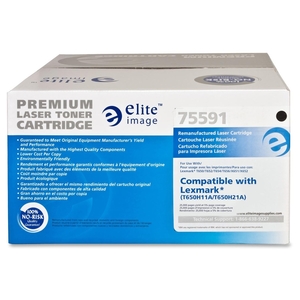 Elite Image 75591 Toner Cartridge, 25,000 Page Yield, Black by Elite Image