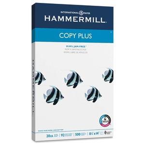 Hammermill 105015CT Copy Plus Paper,20lb,92 GE/102 ISO,8-1/2"X14",10RM/CT,White by Hammermill