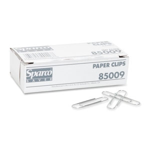 Sparco Products 85009 Paper Clips, Jumbo, .041 Wire Gauge, 100/BX, SR by Sparco