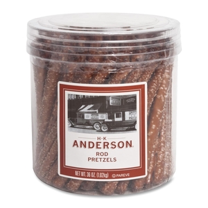 ConAgra Foods, Inc 310 Pretzel Rods, Classic, Resealable Tub, 36 oz. by Anderson