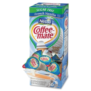 Nestle S.A 91757 Liquid Creamers,Sugar Free,.38 Oz. Singles,50/BX, Fr Vanilla by Nestle