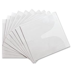 Self-Adhesive CD Holders,Polypropylene,10/PK,White by Compucessory