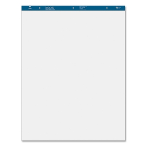 Business Source 36585 Standard Easel Pads, Plain, 27"x34", 50 Sheets, 2/CT, White by Business Source