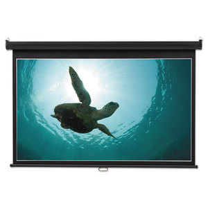 Wide Format Wall Mount Projection Screen, 65 x 116, White by QUARTET MFG.