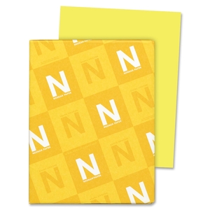 Neenah Paper, Inc 21011 Astrobright Paper, 24Lb, 8-1/2"x11", 500/PK, Lift Off Lemon by Astrobrights