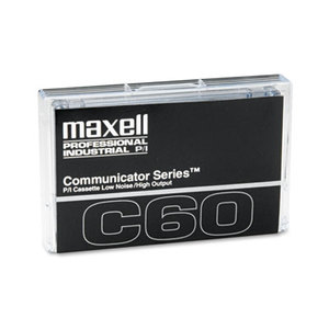 Maxell 102411 Standard Dictation/Audio Cassette, Normal Bias, 60 Min. (30 x 2) by MAXELL CORP. OF AMERICA