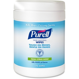 PURELL Sanitizing Wipes, 6 x 6.75, White, 270 Wipes per Canister by Purell