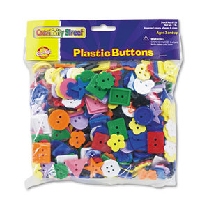 Plastic Button Assortment, 1 lbs., Assorted Colors/Sizes by THE CHENILLE KRAFT COMPANY