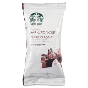 Starbucks Corporation 11018192 Ground Coffe,Single Pot, 2.5 oz PK,18/BX,Dark/Caffe Verona by Starbucks