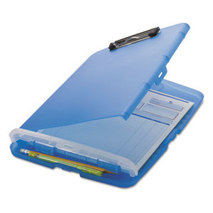 Low Profile Storage Clipboard, 1/2" Capacity, Holds 8 1/2 x 11, Translucent Blue by OFFICEMATE INTERNATIONAL CORP.