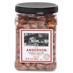 ConAgra Foods, Inc 3598 Peanut Butter Filled Pretzel Nuggets, Bite Sized, 24 oz. by Anderson