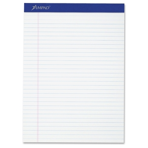 Tops Products 20320 Perforated Pad, Legal Rule, 50 Sheets/Pad, 8-1/2"x11-3/4",WE by Ampad