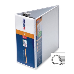 Stride, Inc 87070 Quick Fit Binder, D-Ring, 5", 11-1/4"x11-3/4", White by Stride