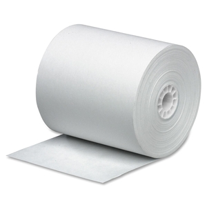 Business Source 31827 Paper Roll, Single Ply, Bond, 3"x165', 12/PK, White by Business Source