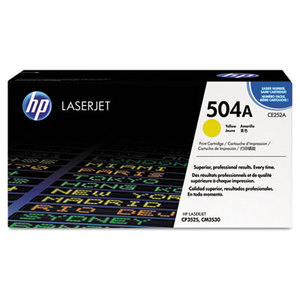 Hewlett-Packard CE252AG HP 504A, (CE252A-G) Yellow Original LaserJet Toner Cartridge for US Government by HEWLETT PACKARD SUPPLIES