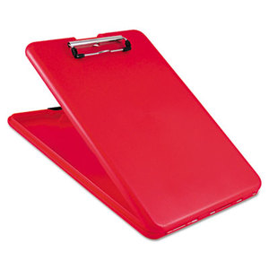 SlimMate Storage Clipboard, 1/2" Capacity, Holds 8 1/2w x 12h, Red by SAUNDERS MFG. CO., INC.