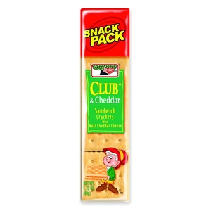 Kellogg NA Co. 21163 Club Cheddar Crackers, Snack Pack, 1.8 oz,12/BX by Keebler