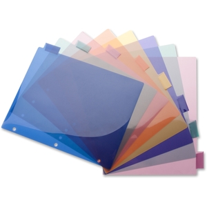 Business Source 32371 Insert Index Dividers, 8-1/2"x11", 8-Tab, Multi by Business Source