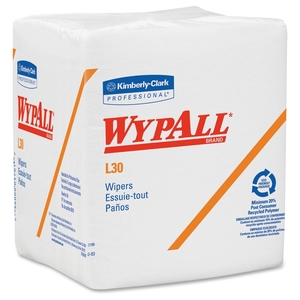 Kimberly-Clark Corporation 05812CT Cleanup Wipers, 12-1/2"x12",12/CT, White by Wypall