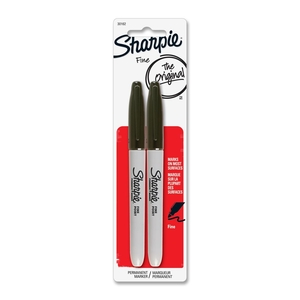 Sanford, L.P. 30162PP Sharpie Permanent Marker, Fine Point, 2/PK, Black by Sharpie