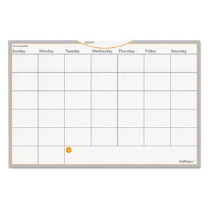 AT-A-GLANCE AW402028 WallMates Self-Adhesive Dry Erase Monthly Planning Surface, 18 x 12 by AT-A-GLANCE