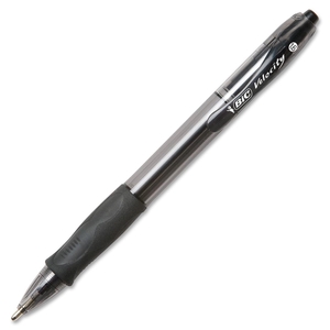 BIC VLGB11BK Ballpoint Pens, Retractable, 1.6mm, Bold Pt, BLK ink/barrel by BIC