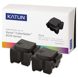 KAT39401 ColorQube 8570 Compatible, 108R00929 Solid Ink, 4300 Yld, 2/Box, Black by KATUN CORPORATION