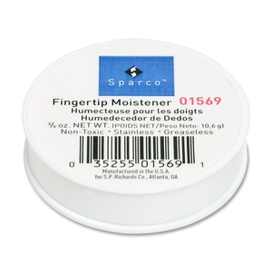 Fingertip Moistener,Odorless,Greaseless,Hygienic,3/8 oz. by Sparco