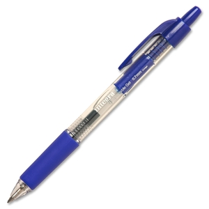 Gel Pen, Retractable, Comfort Grip, .7mm Point, Blue by Integra