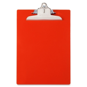 Antibacterial Clipboard,w/ Hanging Hole,1" Cap.,9"x12",Red by Saunders