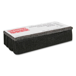 Sparco Products 1 Chalkboard Eraser, Felt, Dustless, Black by Sparco