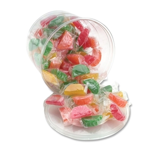 Fellowes, Inc 00005 Tub of Fruit Slices Candy, Assorted, Wrapped, 32 oz. by Office Snax