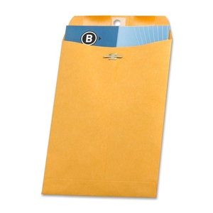 Clasp Envelopes,28 lb.,6-1/2"x9-1/2",100/BX,Brown Kraft by Business Source