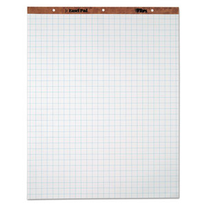Easel Pads, Quadrille Rule, 27 x 34, White, 50 Sheets, 4 Pads/Carton by TOPS BUSINESS FORMS