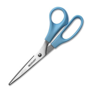 All Purpose Scissors, 8" Straight, Blue by Westcott