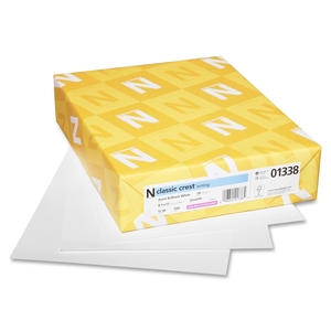 Neenah Paper, Inc 01338 Classic Paper, 24lb, 93GE, 8-1/2"x11", 500SH/RM, BrilliantWE by Classic Crest