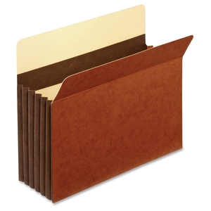 Tops Products C1534GHD File Pockets, Letter, 24 Pt., 5-1/4", Exp, Brown by Globe-Weis