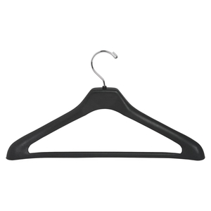 Suit Hanger, 1 Piece, 17", Plastic, 24/PK, Black by Lorell