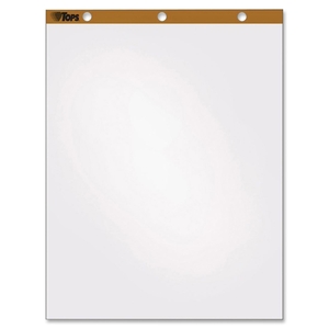 Tops Products 79011 Easel Pad, Plain Ruled, 50 Sheets, 27"x34", 4/CT, WE by TOPS